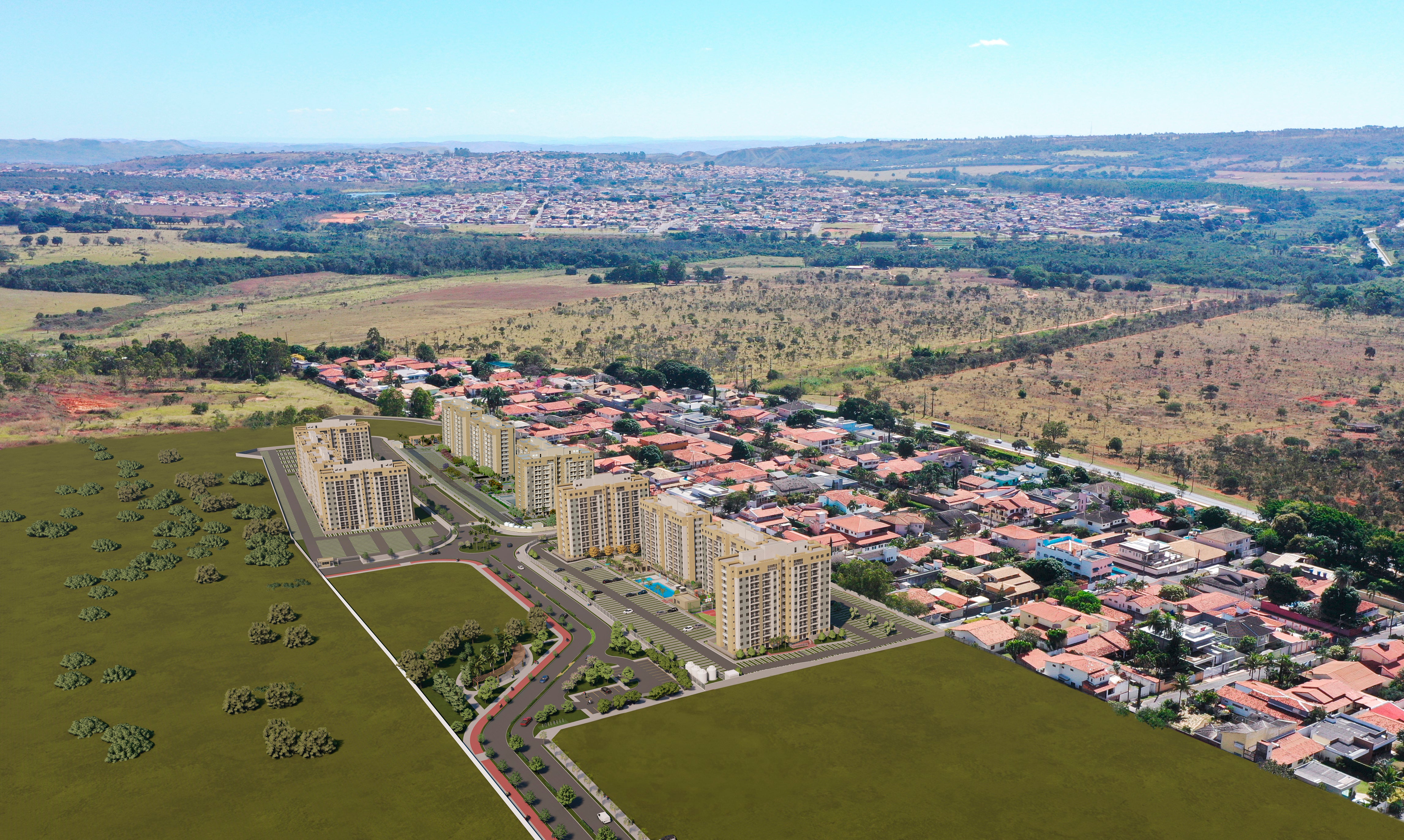 Implantação condomínio Alto Sobradinho